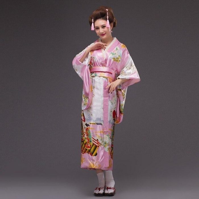 Japansk Kimono traditionel kvinde - Bara