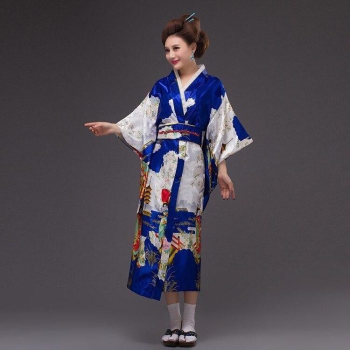Japansk Kimono traditionel kvinde - Konji