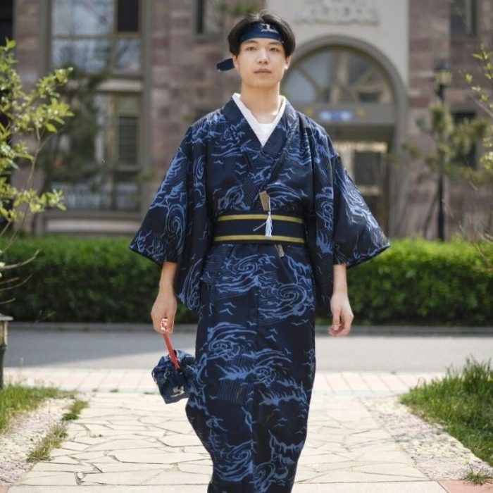 Japansk kimono araumi mand