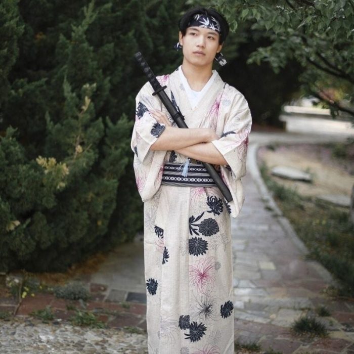 Japansk kimono mand hana