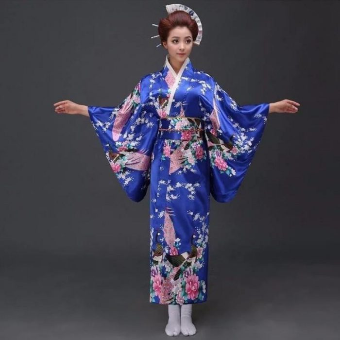 Fleuri Japanese Kimono - Gunjou
