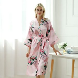 Kvinders pyjama kimono - lyserød