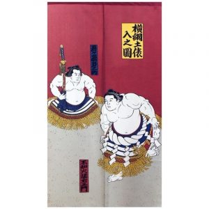 Traditionel japansk noren sumo