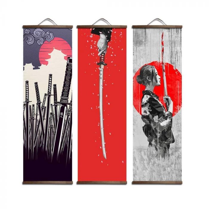 Katana japanske malerier (Triptych)