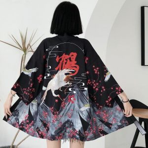 Japansk kimono kimono jakke kvinde