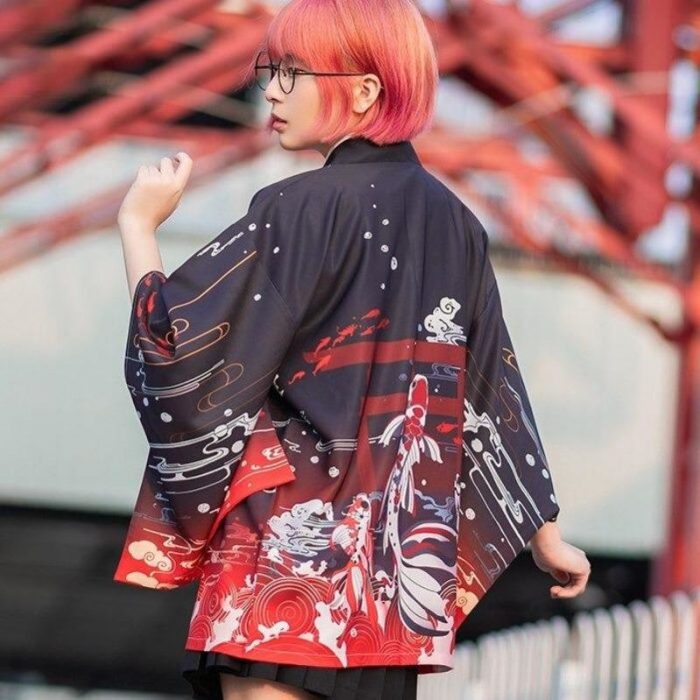 Kimono -inspireret kvindejakke