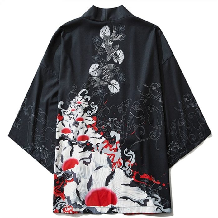 Koï karp kimono jakke