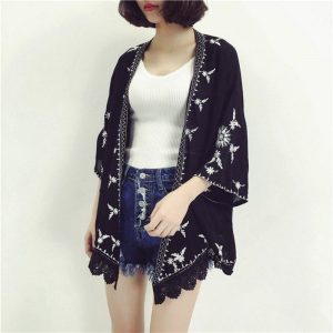 Snowflake kvinde kimono jakke