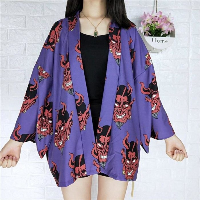 Kvinders kimono jakke oni