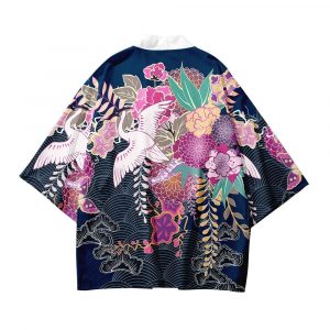 Blomsterkimono jakke