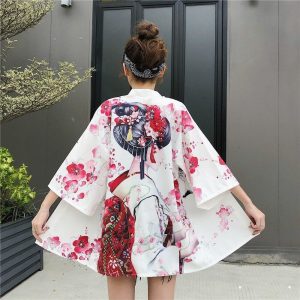 Geisha kvinde kimono jakke