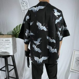 Mænds cruck kimono jakke kran