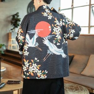 Saitan mænds kimono jakke