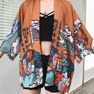 Japansk kimono jakke kvinde