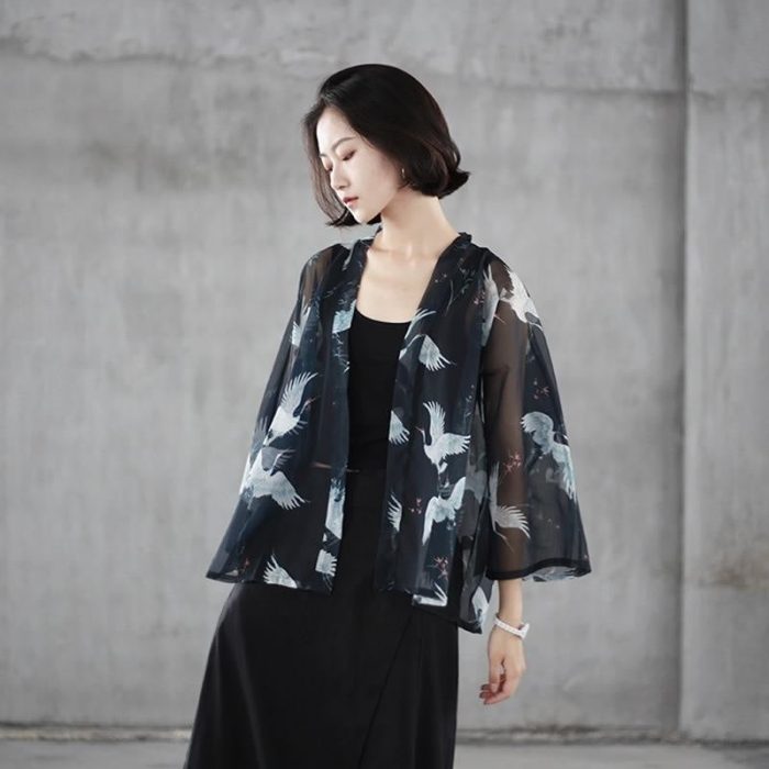 Kvinders lette kimono -jakke