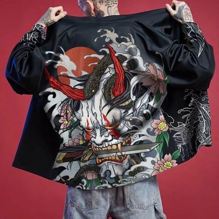 Kimono streetwear Hannya jakke