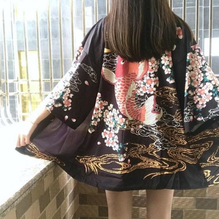 Kimono jakke symboler på japan kvinder