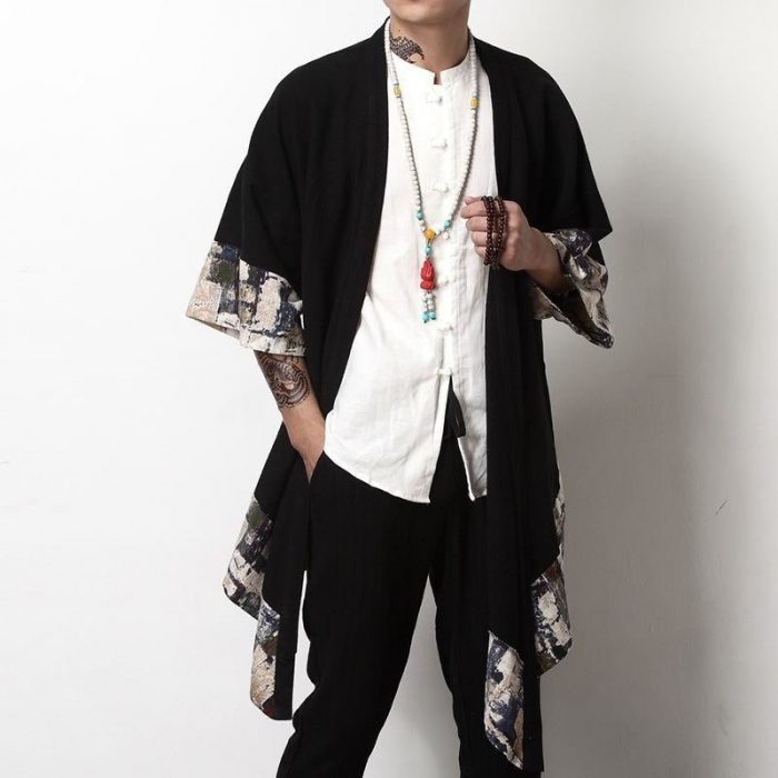 Long Kimono herres jakke - Fuyu